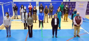 Diputadas de Igualdad y Deporte con loa clubes almerienses
